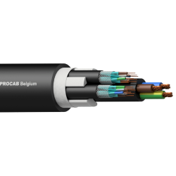 PROCAB PNC2527/1 Kabel hybrydowy: 2 x LAN i zasilanie – 2 x CAT7 S/FTP i 3G2.5, 100 m